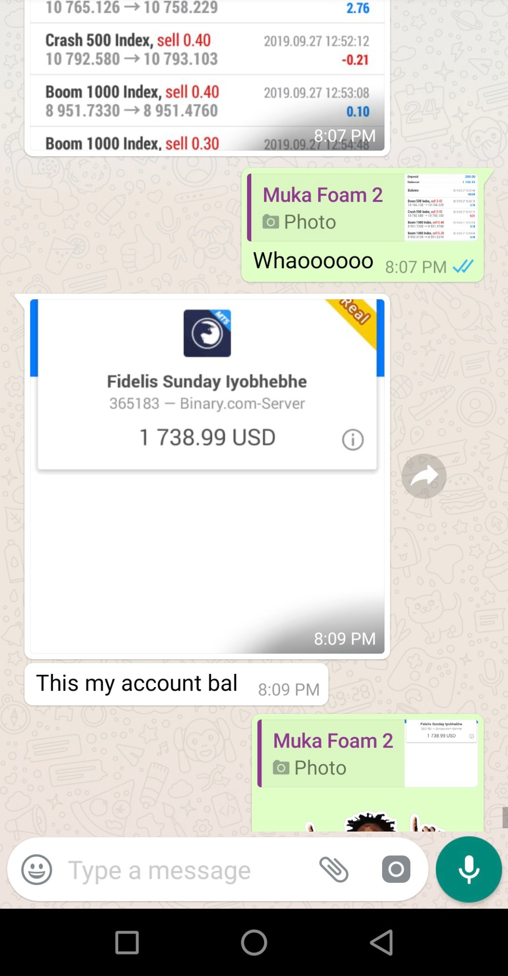 Account Balance $1,738.99 USD